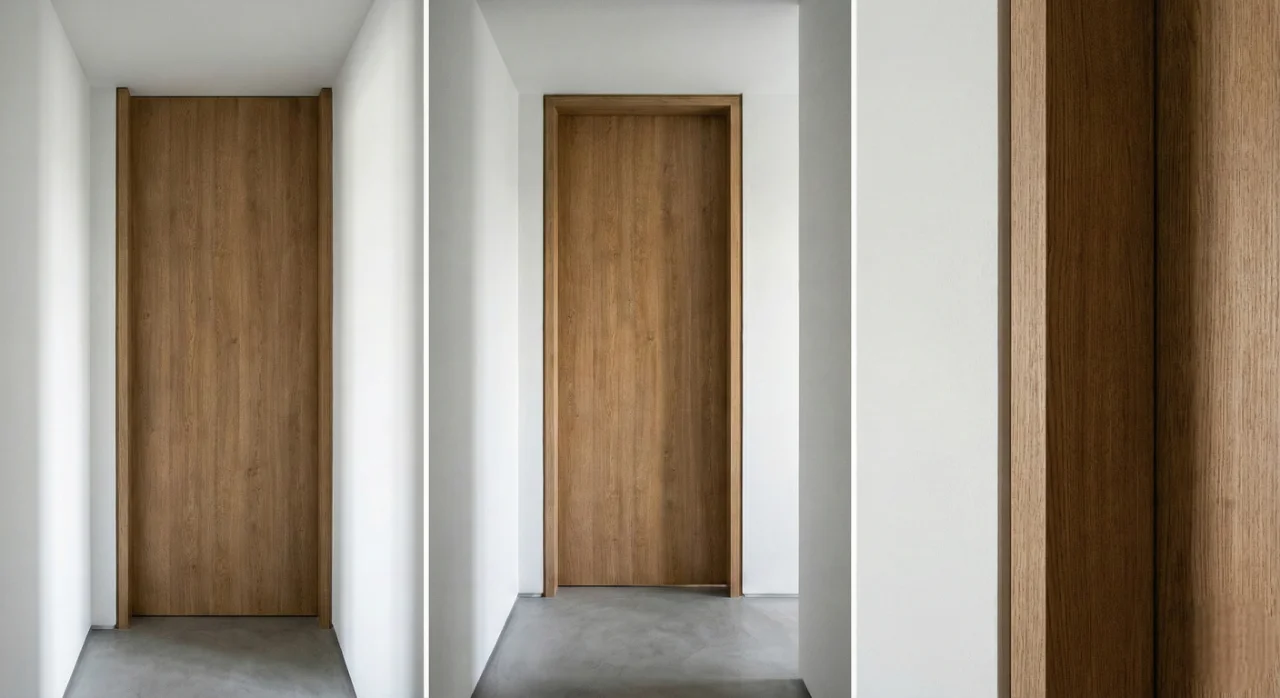 Detalle estructura sólida MDP 35mm para puertas interiores